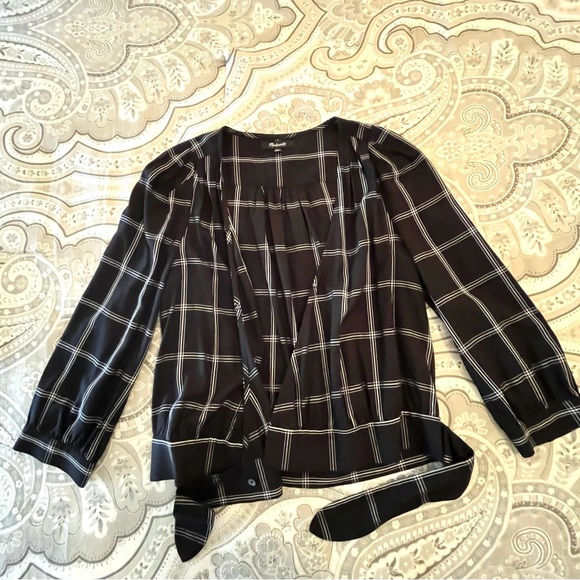 Madewell Open Front Tie Side Blouse - Picture 10 of 10